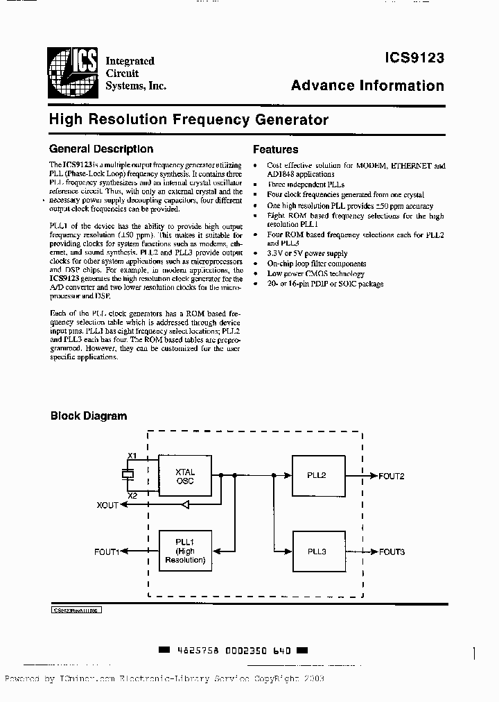ICS9123N_1374293.PDF Datasheet