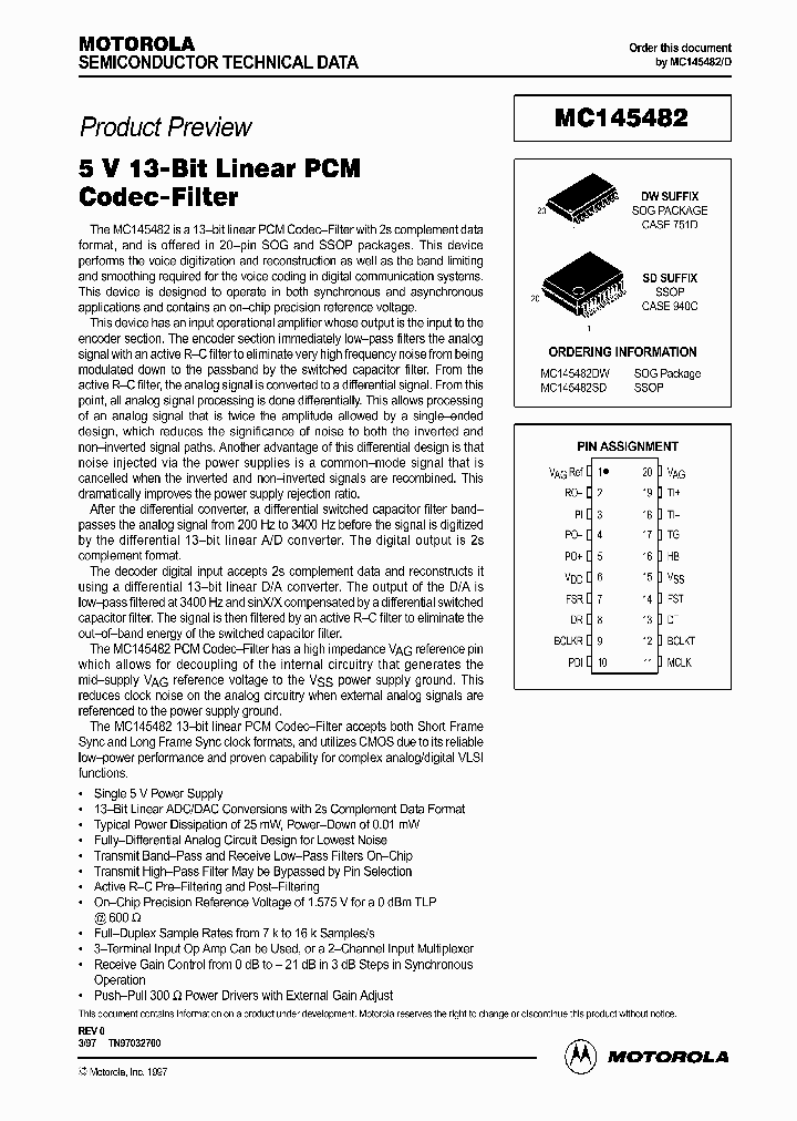 MC145482_1378128.PDF Datasheet