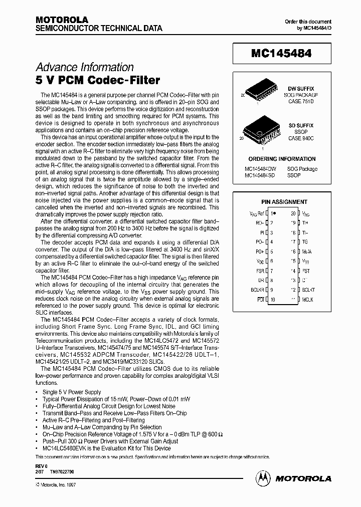 MC145484_1378130.PDF Datasheet