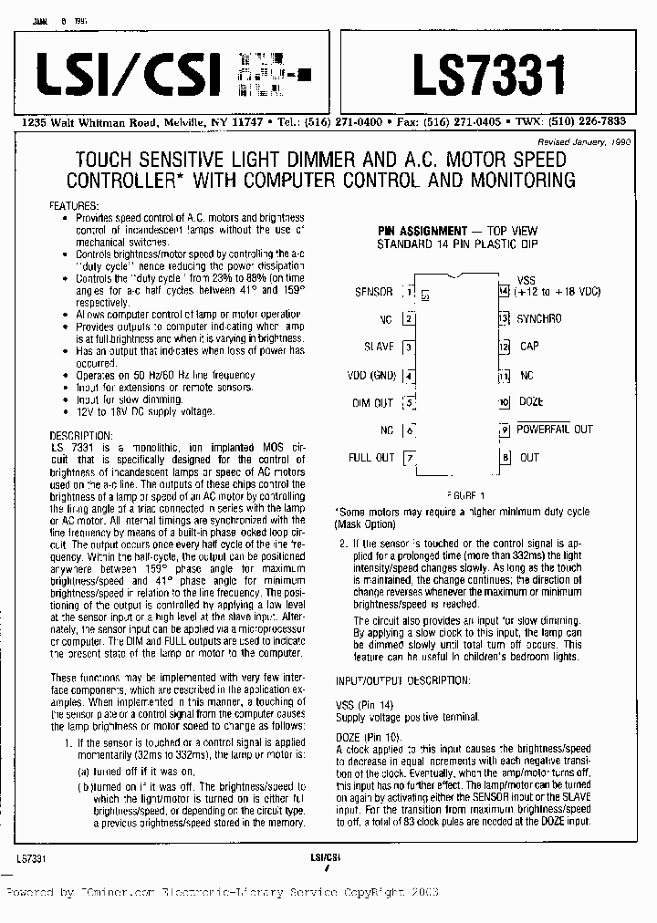 LS7331_1382311.PDF Datasheet
