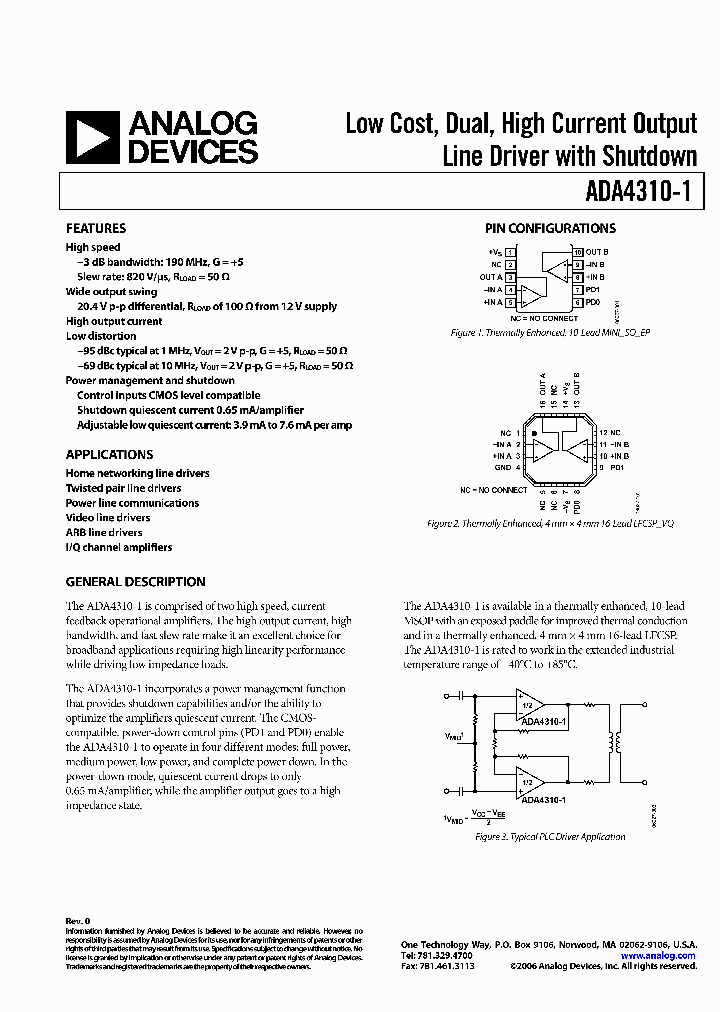 ADA4310-1ARHZ-R7_1388642.PDF Datasheet