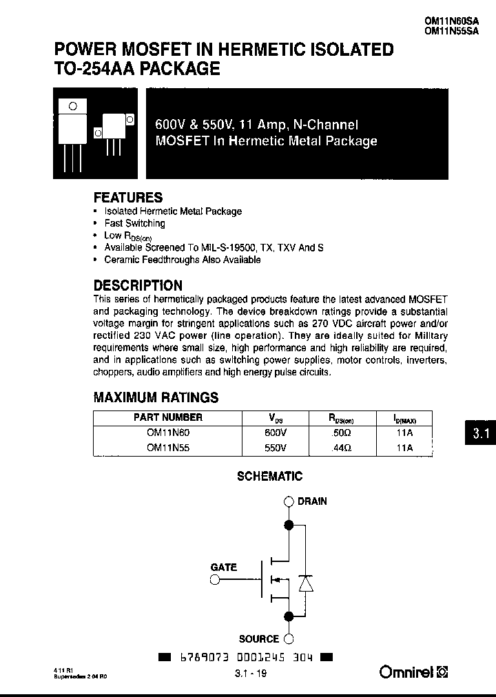 OM11N55SAZ_1390450.PDF Datasheet