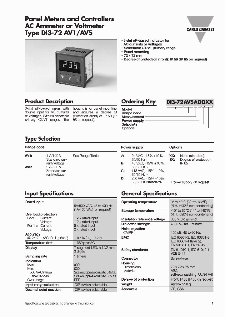 DI3-72AV5AD0EX_1391438.PDF Datasheet