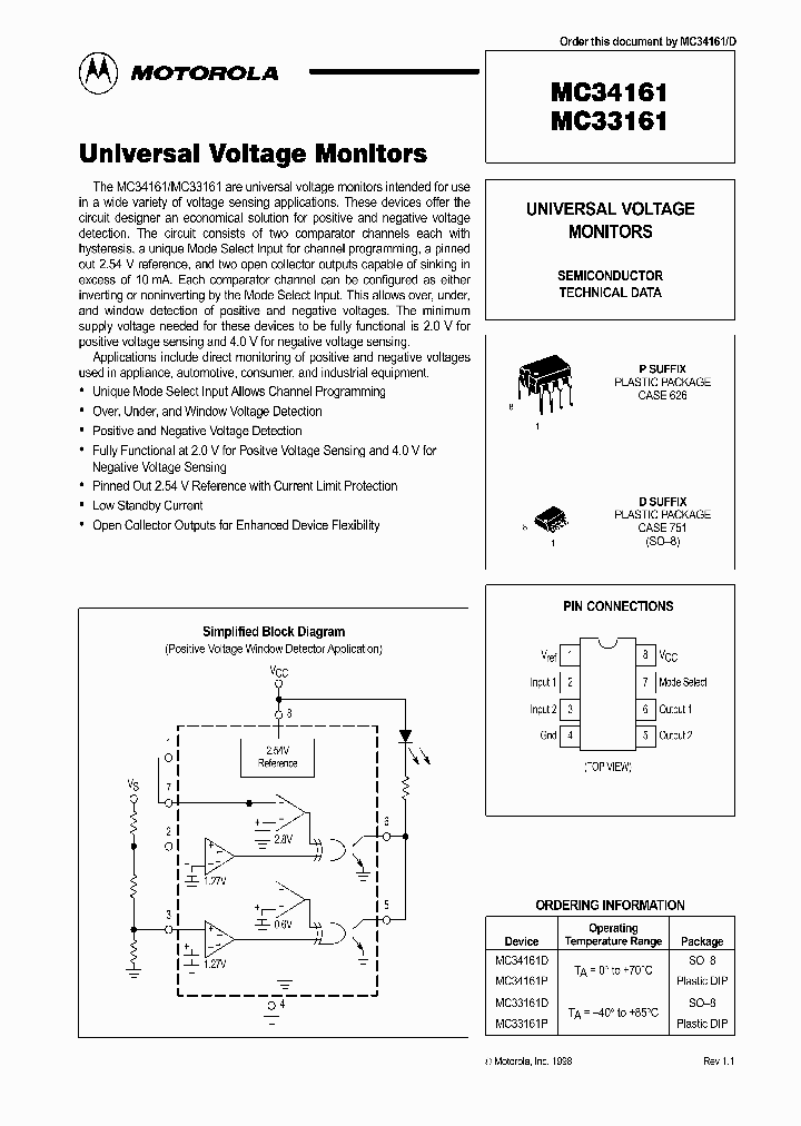 MC33161P_1392305.PDF Datasheet