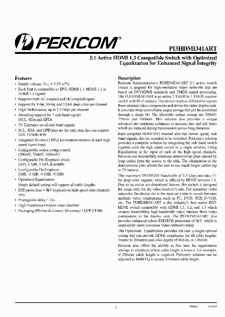 PI3HDMI341ART_1392336.PDF Datasheet