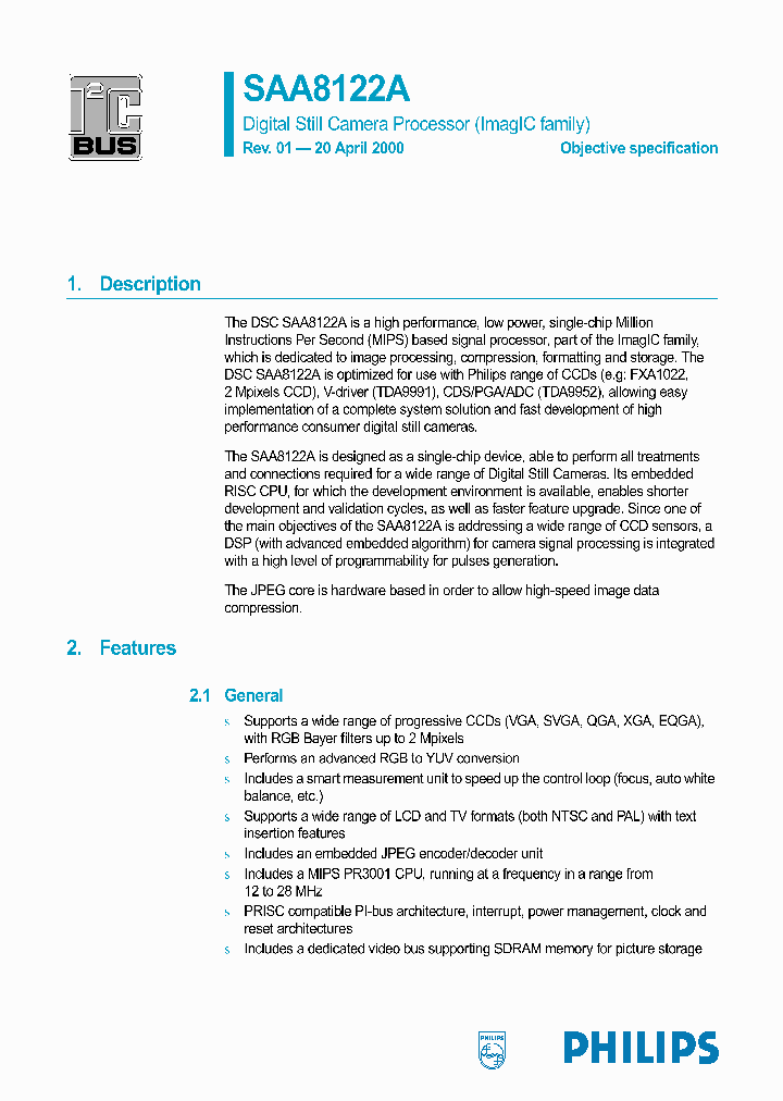 SAA8122A_1392547.PDF Datasheet