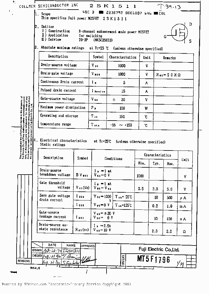 2SK1511_1392825.PDF Datasheet
