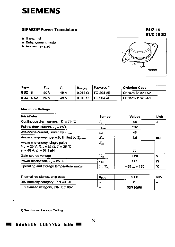 BUZ16_1407597.PDF Datasheet