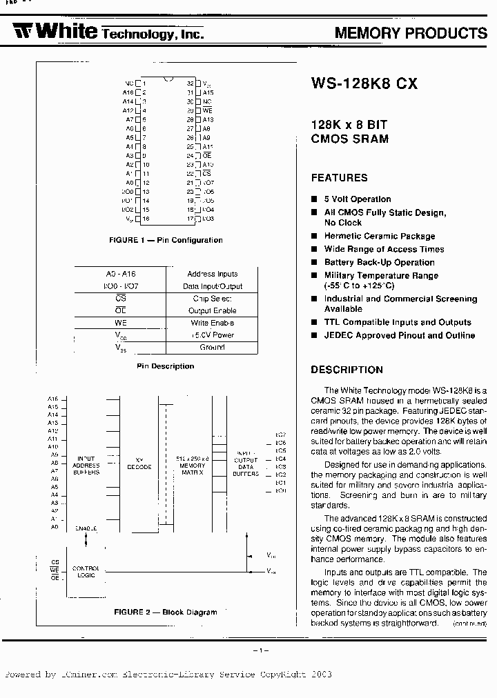 WS-128K8CX_1408188.PDF Datasheet