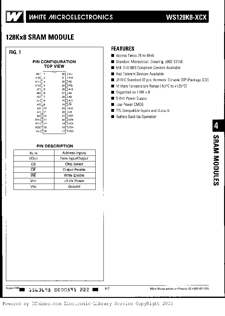 WS-128K8-25CC_1408202.PDF Datasheet