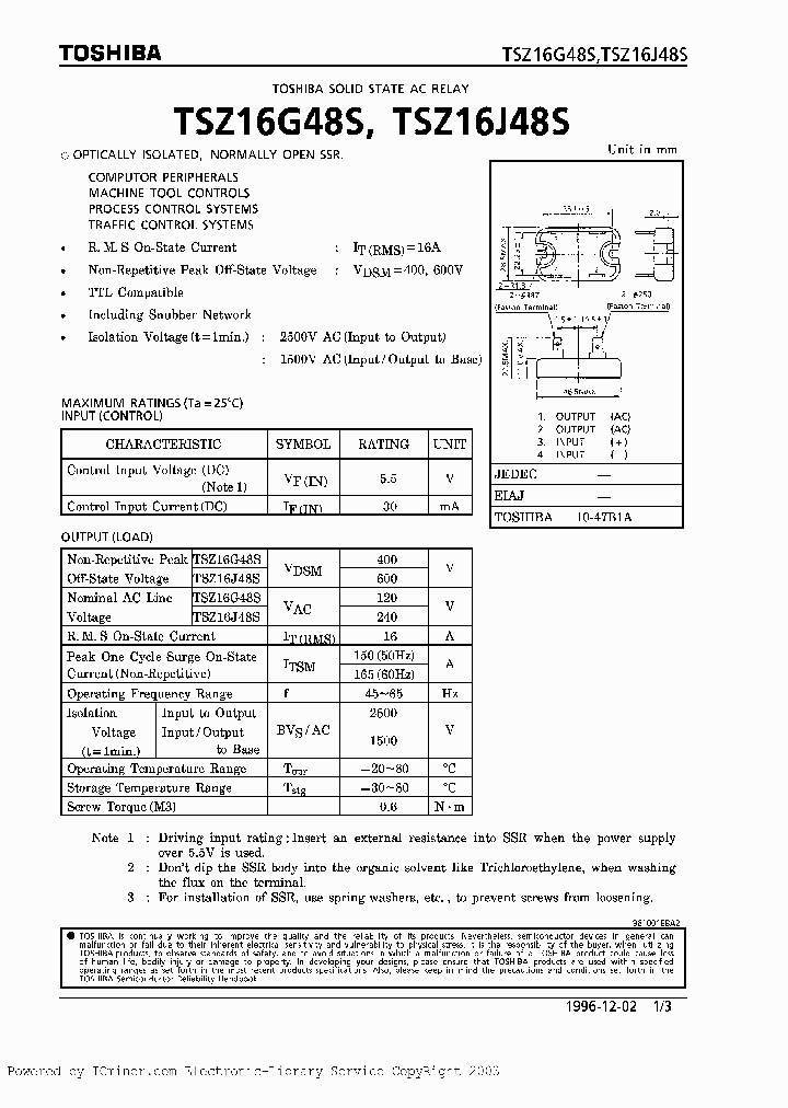 TSZ16G48S_1413510.PDF Datasheet