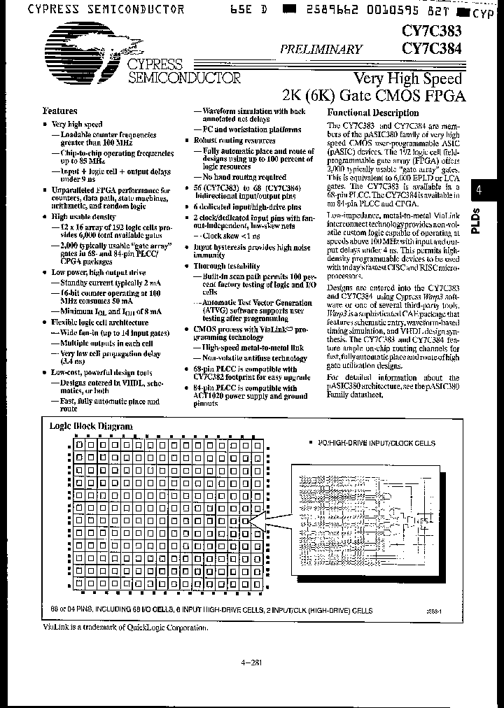 CY7C383-0GC_1415779.PDF Datasheet