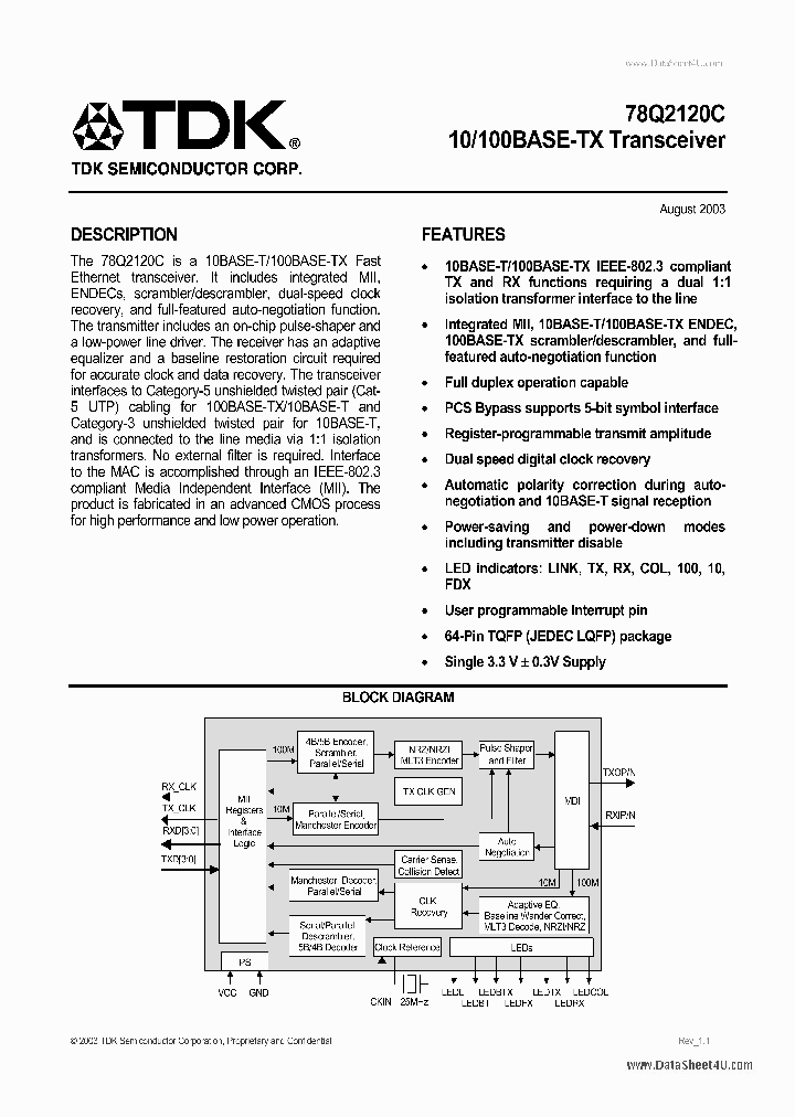 78Q2120C_1727167.PDF Datasheet