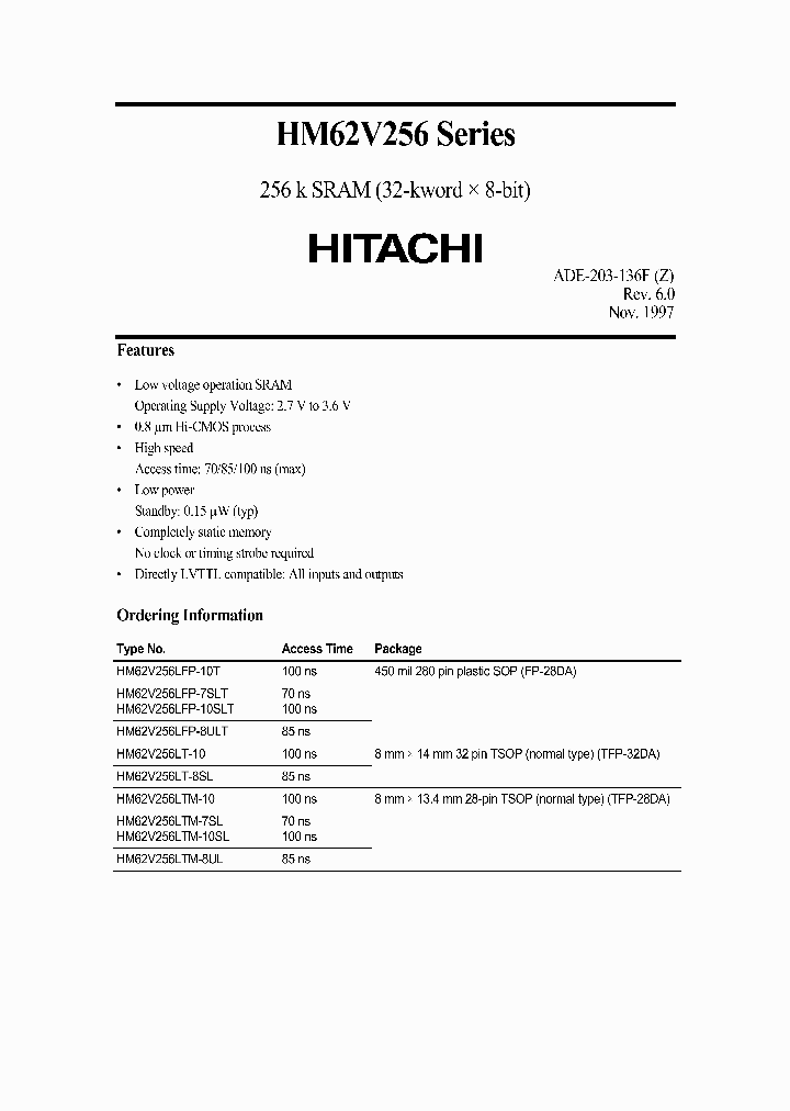 HM62V256LTM-10_1407463.PDF Datasheet