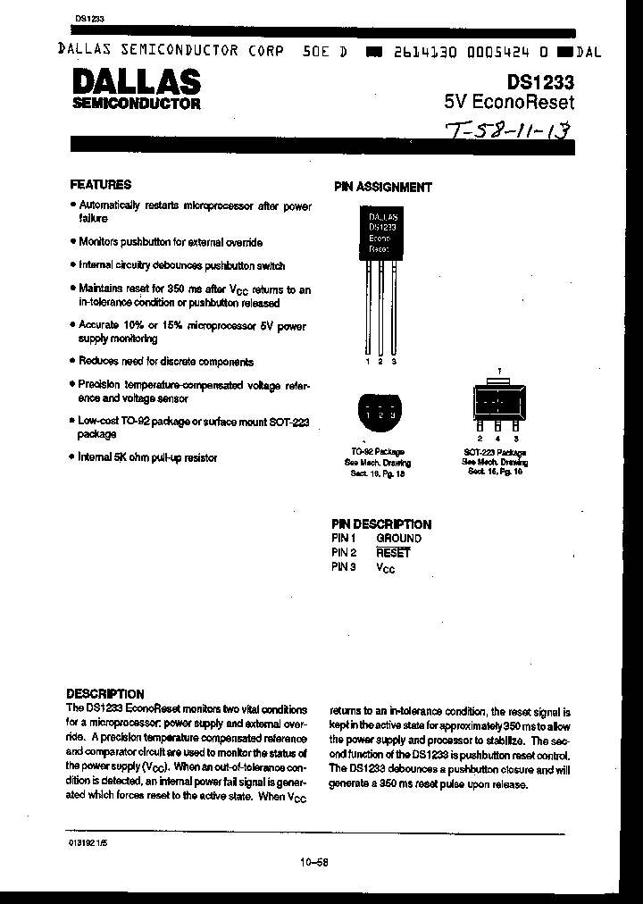 DS1233-15N_1429741.PDF Datasheet