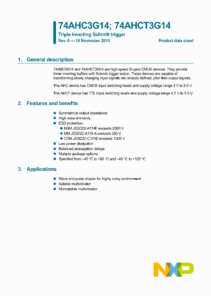 74AHCT3G14GD125_1424187.PDF Datasheet