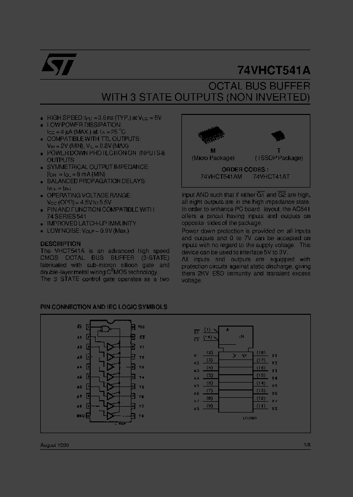 74VHCT541T_1427260.PDF Datasheet