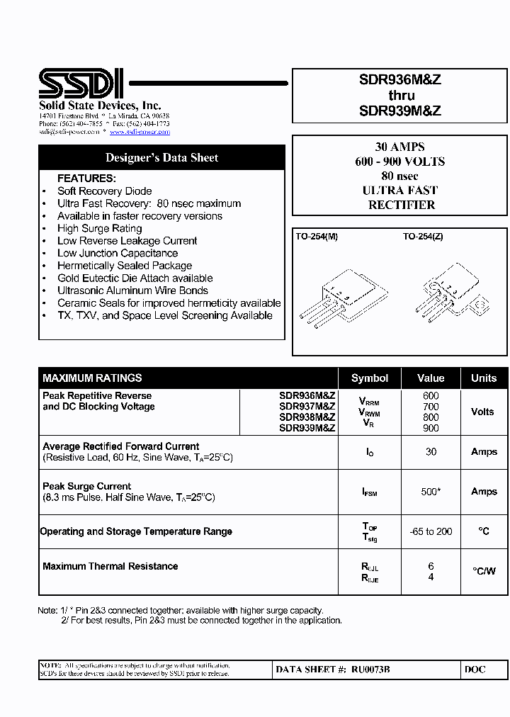SDR936Z_1431948.PDF Datasheet