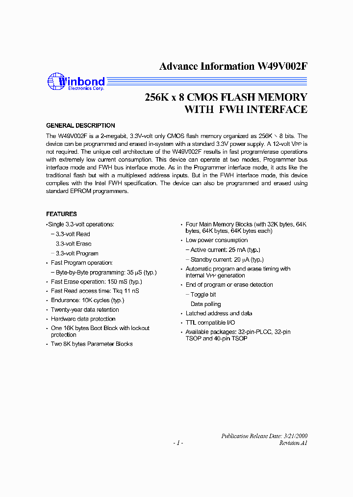 W49V002FA_1731633.PDF Datasheet