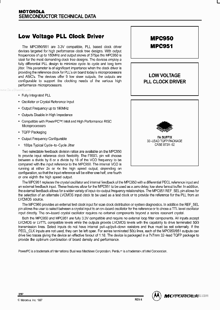 MPC950_1732757.PDF Datasheet