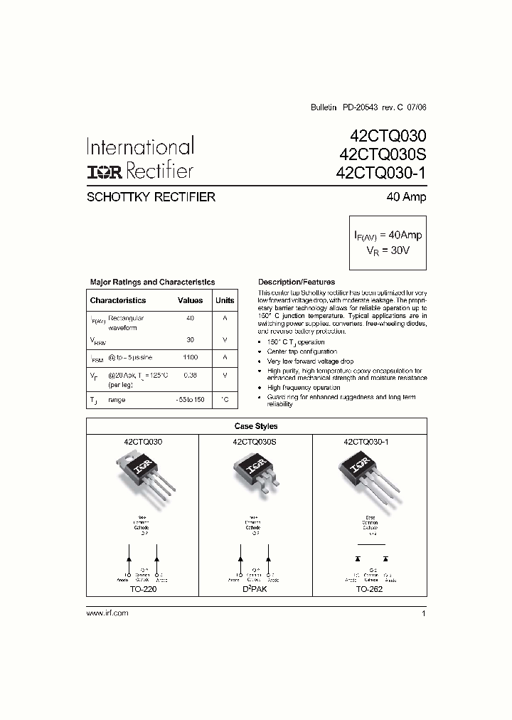 42CTQ030-1PBF_1434744.PDF Datasheet