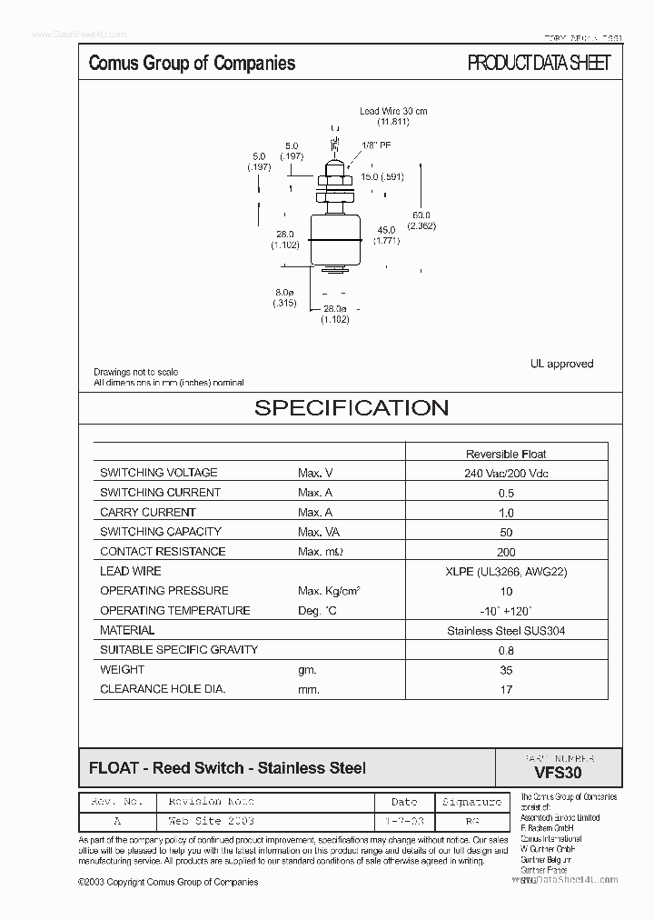 VFS30_1733118.PDF Datasheet