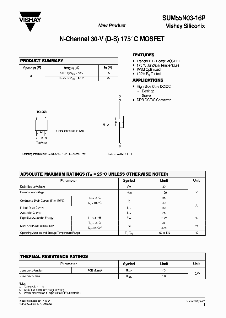 SUM55N03-16P_1733186.PDF Datasheet