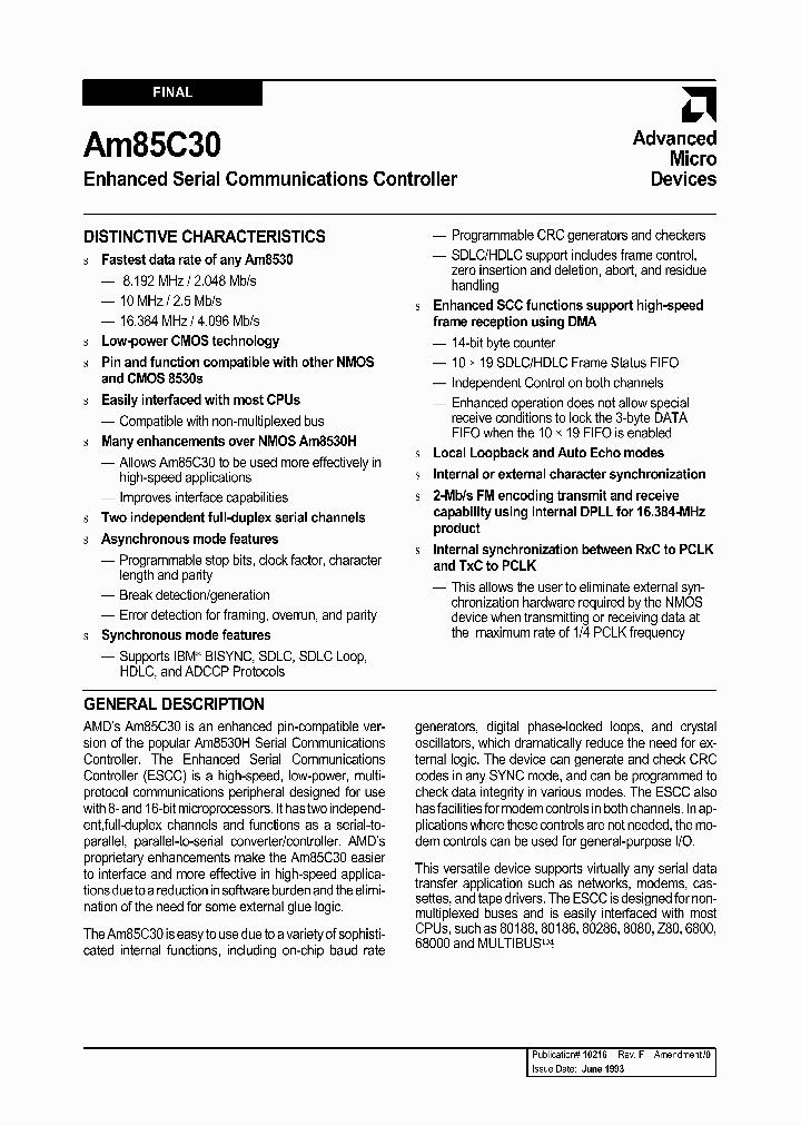 AM85C30-8PC_1436010.PDF Datasheet