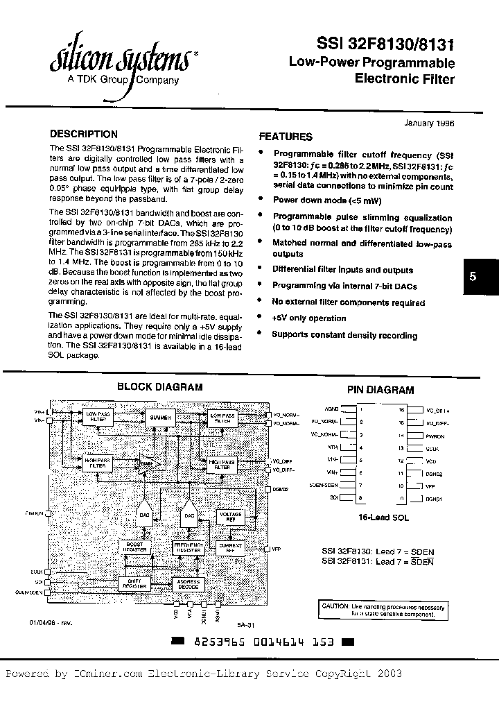 SSI32F8130-CL_1436175.PDF Datasheet