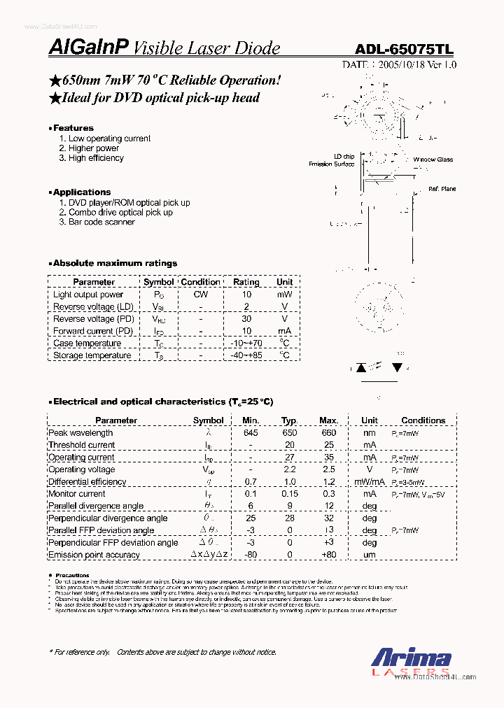 ADL-65075TL_1735377.PDF Datasheet