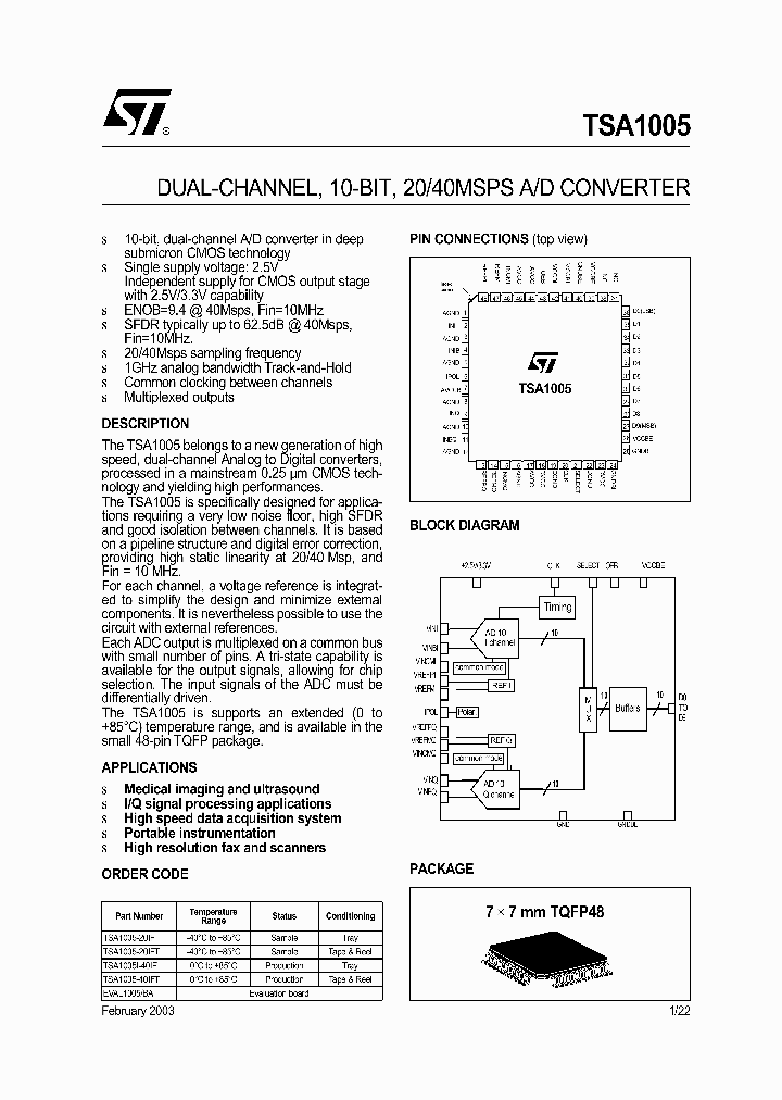 TSA1005-20IF_1735527.PDF Datasheet