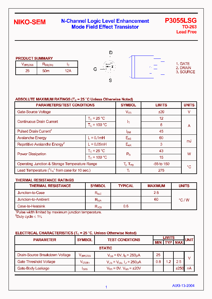 P3055LSG_1737114.PDF Datasheet