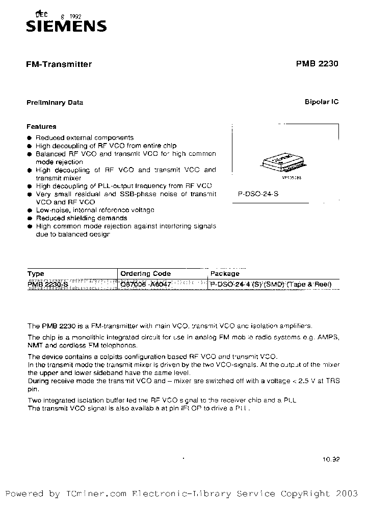 PMB2230-S_1437433.PDF Datasheet