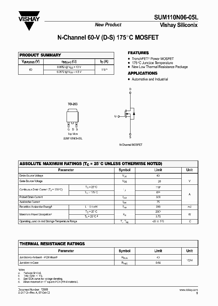 SUM110N06-05L_1738308.PDF Datasheet
