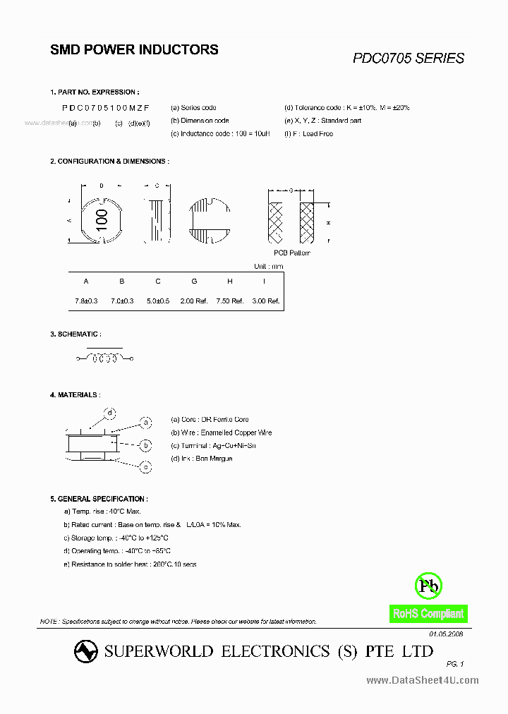 PDC0705_1740008.PDF Datasheet