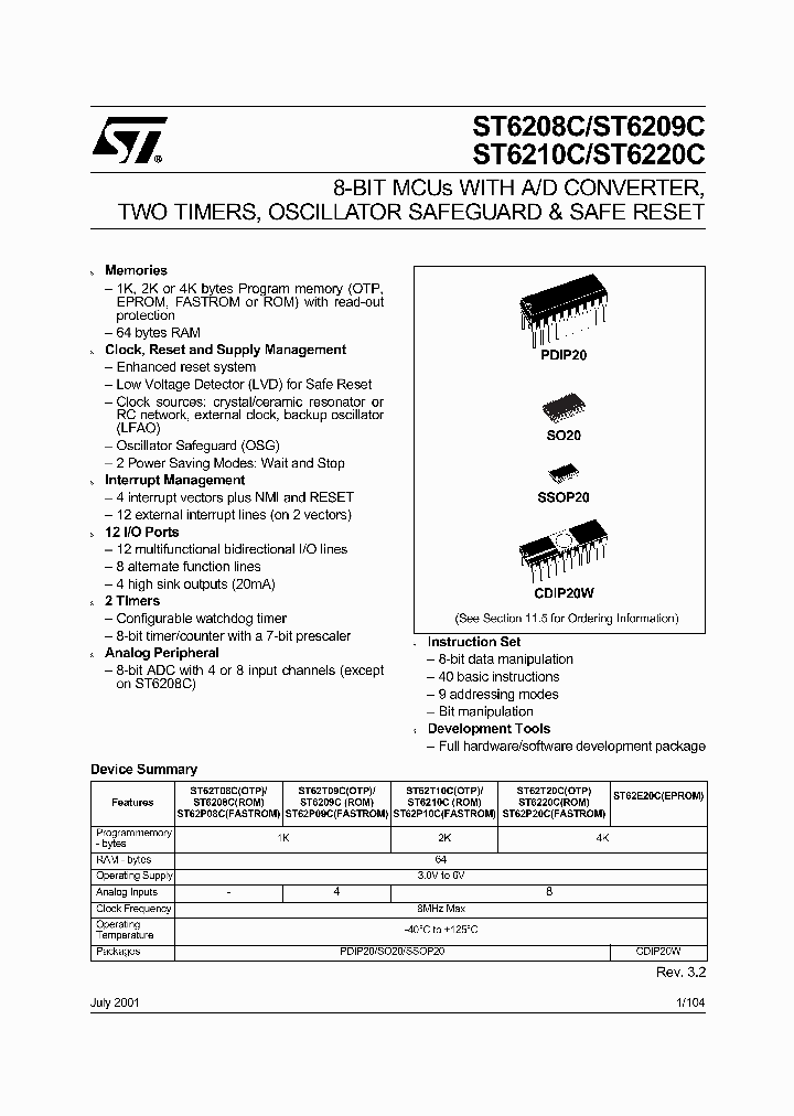 ST6210CB6_1740687.PDF Datasheet