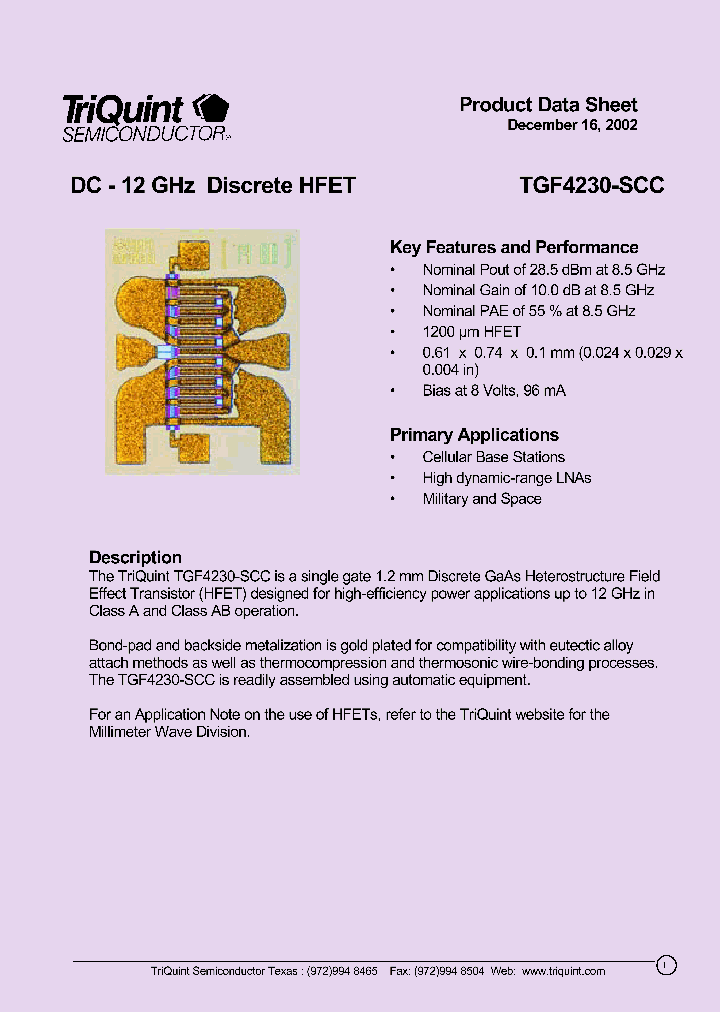 TGF4230-SCC_1437563.PDF Datasheet