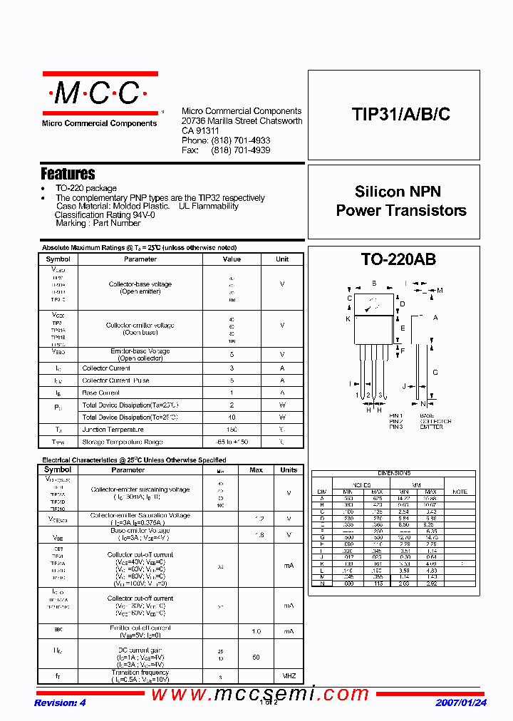 TIP31-BP_1442158.PDF Datasheet