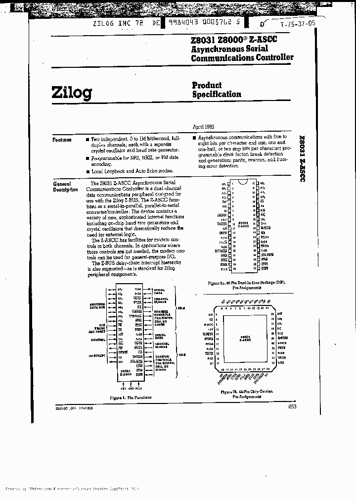 Z8031-CS_1442235.PDF Datasheet