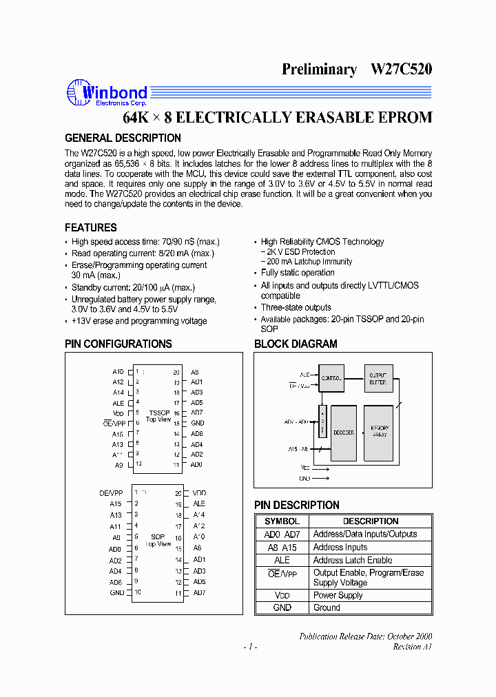 W27C520S-70_1743141.PDF Datasheet