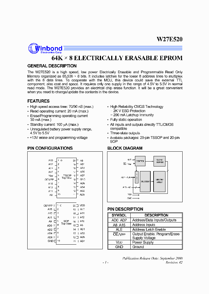 W27E520S-70_1743142.PDF Datasheet
