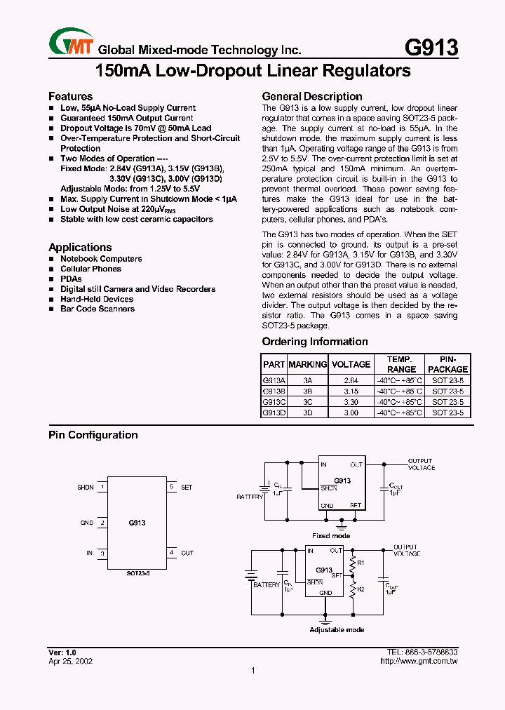 G913X_1430507.PDF Datasheet