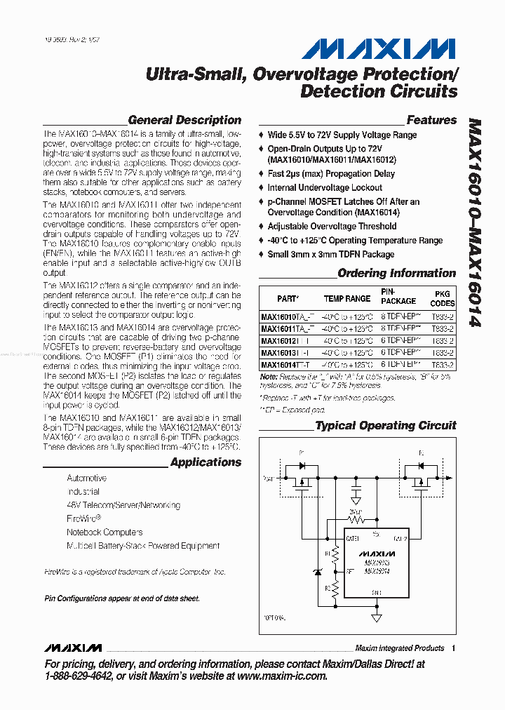 MAX16010_1744621.PDF Datasheet