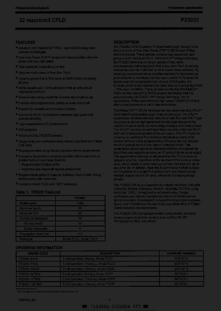 PZ5032-7TBD_1447796.PDF Datasheet