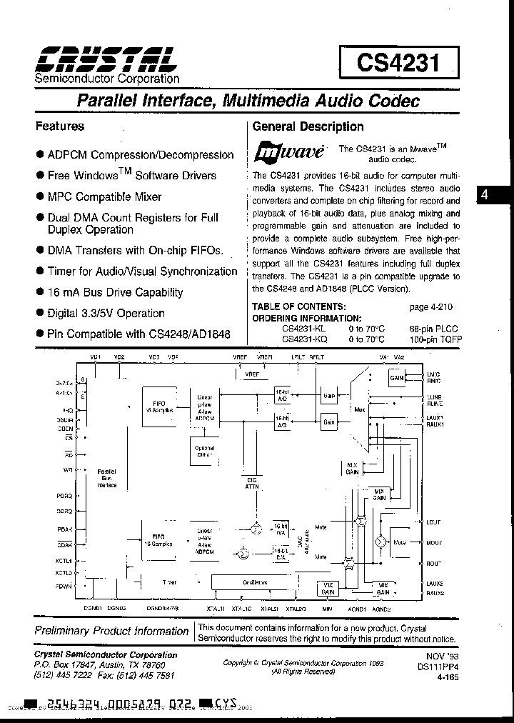 CS4231-KQ_1442620.PDF Datasheet