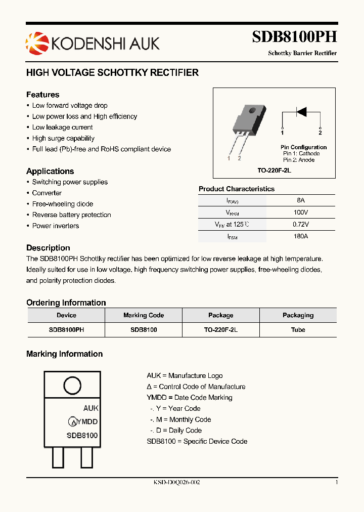 SDB8100PH_1748528.PDF Datasheet