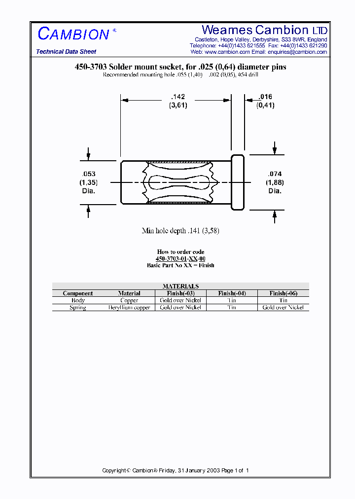 450-3703_1749707.PDF Datasheet
