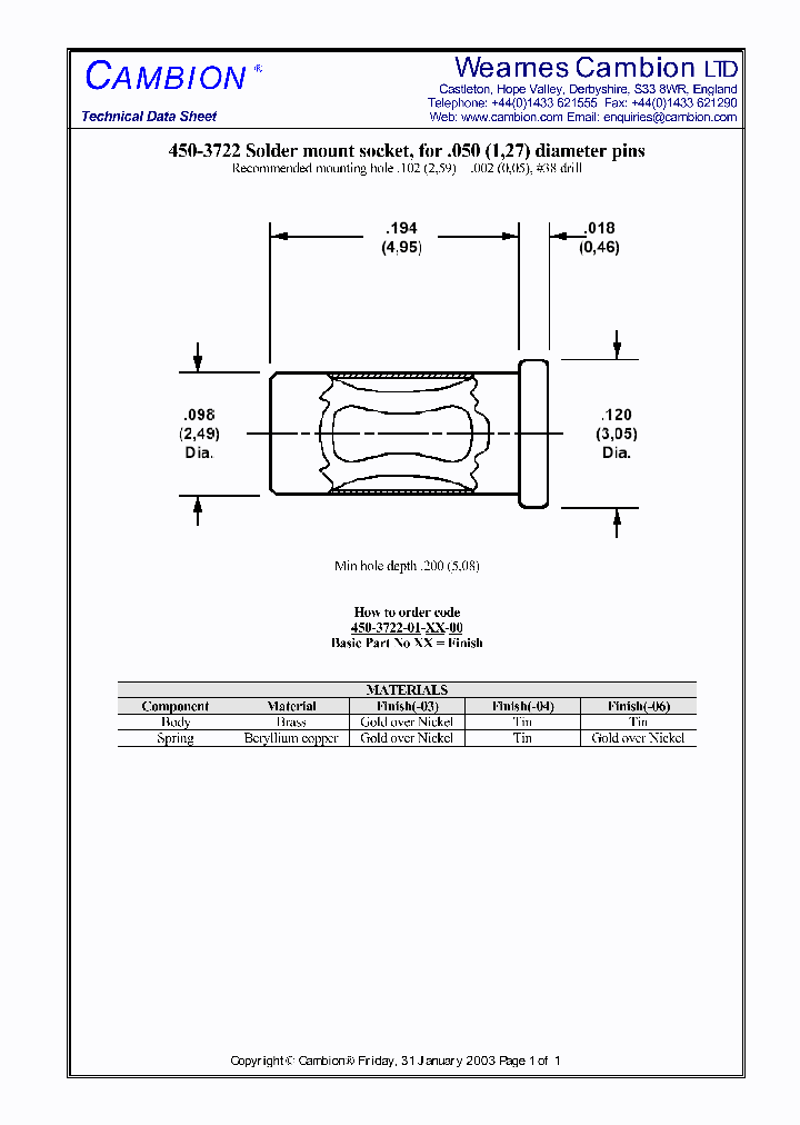 450-3722_1749717.PDF Datasheet