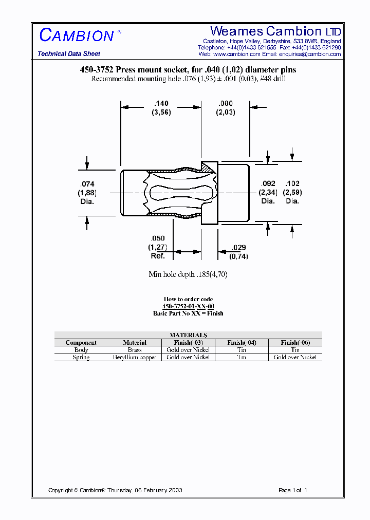 450-3752_1749721.PDF Datasheet