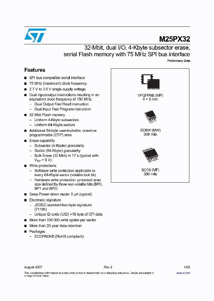 M25PX32-VMP6E_1449441.PDF Datasheet